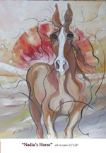 Nadia's Horse, Oil on Canvas